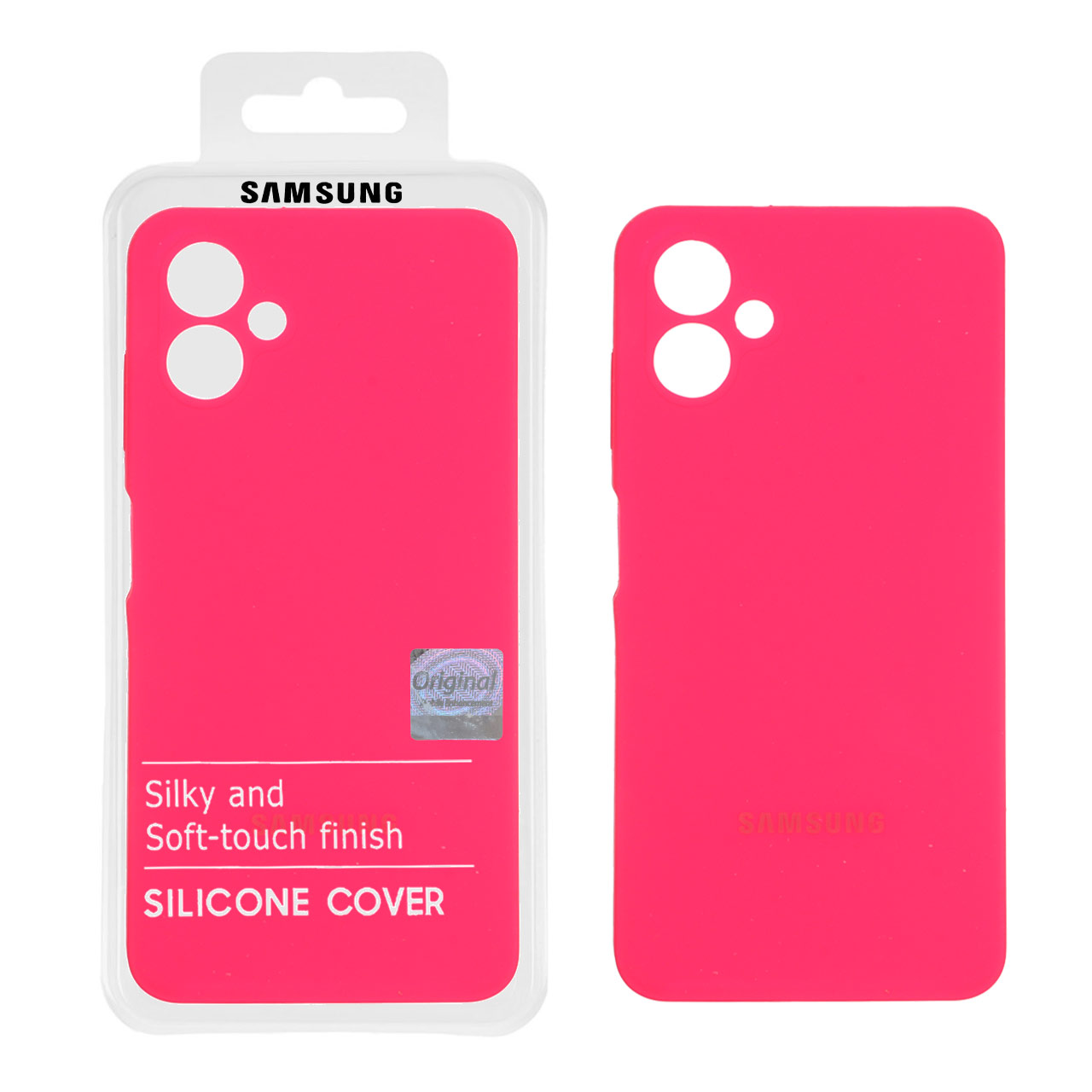 قاب سیلیکونی پاک کنی اورجینال Master Quality مدل Samsung Galaxy A06 - صورتی فانتزی (پک دار)